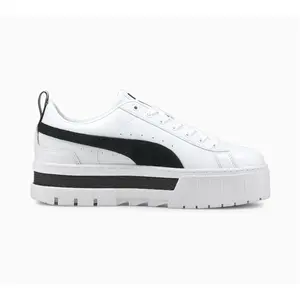 Puma Mayze Lth Wn Lage sneakers - Leren Sneaker - Dames - Wit - Maat 39 pas cher