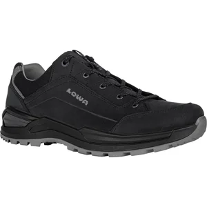 Lowa, RENEGADE EVO LL Lo, LM311402-9930, Zwarte lage heren wandelschoenen met leren voering wijdte G, A-categorie