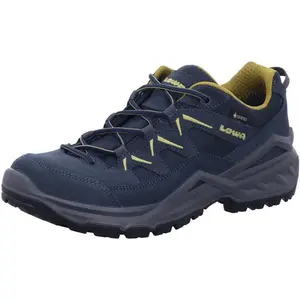 Chaussures de randonnée LOWA Sirkos Evo Gtx pour homme - Bleu marine - Respirantes pas cher