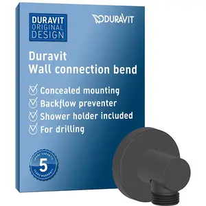 Duravit, Système de douche, Coude de raccordement mural rosace ronde n... pas cher