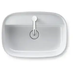 Duravit, Lavabo, Vasque à poser Zencha sans robinetterie avec bloc de ... pas cher