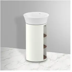 Duravit, Meuble sous-lavabo, White Tulip, meuble sous-vasque sur pied, largeur 350 x profondeur 410mm, avec compartiment (35 x 41 x 75.10 cm) pas cher