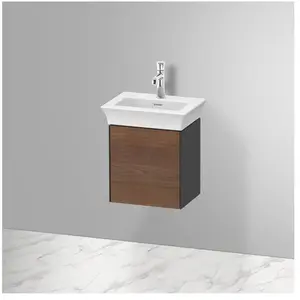 Duravit, Meuble sous-lavabo, White Tulip, meuble sous vasque suspendu, largeur 384 x profondeur 298mm, avec 1x arrêt de (38.40 x 29.80 x 41 cm)