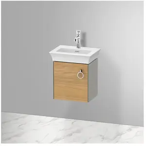 Duravit, Meuble sous-lavabo, White Tulip, meuble sous vasque suspendu, largeur 384 x profondeur 298mm, avec 1x arrêt de (38.40 x 29.80 x 41 cm)