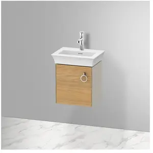 Duravit, Meuble sous-lavabo, White Tulip, meuble sous vasque suspendu, largeur 384 x profondeur 298mm, avec 1x arrêt de