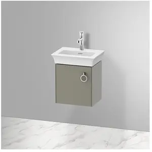 Duravit, Meuble sous-lavabo, White Tulip, meuble sous vasque suspendu, largeur 384 x profondeur 298mm, avec 1x arrêt de