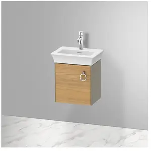 Duravit, Meuble sous-lavabo, White Tulip, meuble sous vasque suspendu, largeur 384 x profondeur 298mm, avec 1x arrêt de (38.40 x 29.80 x 41 cm)
