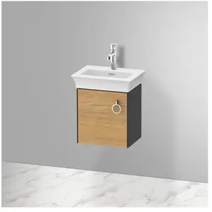 Duravit, Meuble sous-lavabo, White Tulip, meuble sous vasque suspendu, largeur 384 x profondeur 298mm, avec 1x arrêt de (38.40 x 29.80 x 41 cm)