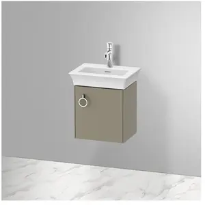 Duravit, Meuble sous-lavabo, White Tulip, meuble sous vasque suspendu, largeur 384 x profondeur 298mm, avec 1x arrêt de (38.40 x 29.80 x 41 cm)