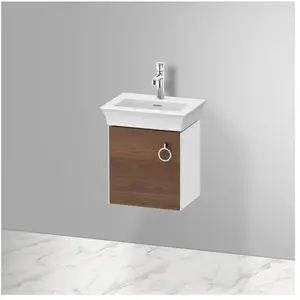 Duravit, Meuble sous-lavabo, White Tulip, meuble sous vasque suspendu, largeur 384 x profondeur 298mm, avec 1x arrêt de (38.40 x 29.80 x 41 cm)
