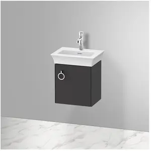 Duravit, Meuble sous-lavabo, White Tulip, meuble sous vasque suspendu, largeur 384 x profondeur 298mm, avec 1x arrêt de (38.40 x 29.80 x 41 cm)
