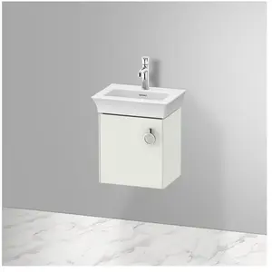 Duravit, Meuble sous-lavabo, White Tulip, meuble sous vasque suspendu, largeur 384 x profondeur 298mm, avec 1x arrêt de
