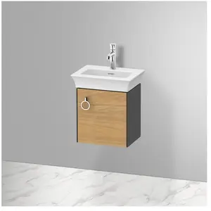 Duravit, Meuble sous-lavabo, White Tulip, meuble sous vasque suspendu, largeur 384 x profondeur 298mm, avec 1x arrêt de (38.40 x 29.80 x 41 cm)