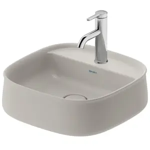 Duravit, Lavabo, Vasque à poser Zencha sans robinetterie avec bloc de ... pas cher