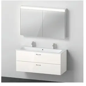 Duravit, Ensemble de meubles de salle de bain, Ensemble de meubles de salle de bains XBASE 1230mm avec SPS BETTER WT 2 HL blanc hgl pas cher