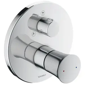 Duravit, Robinetterie de salle de bains, Set de finition WHITE TULIP pour mitigeur de douche à encastrer avec inverseur chr pas cher