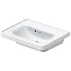 Duravit, Lavabo, Meuble lavabo D-NEO 500x400mm sans trop-plein blanc s...