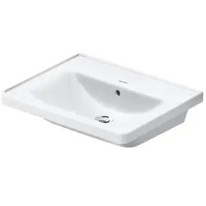 Duravit, Évier, Lavabo pour meuble D-NEO m ÜL m HLB sans trou pour robinet 600x480mm blanc (48 cm, 60 cm)