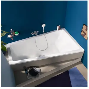 Duravit, Baignoire, Baignoire trapézoïdale No 1 1 dossier incliné à droite blanc 1700x1000mm (210 l, 170 cm, 100 cm) pas cher