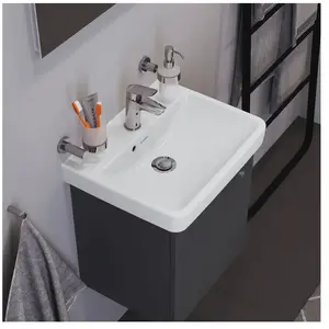 Duravit, Évier, Lave-mains No 1 blanc, avec trop-plein, 1 trou pour robinet 500x400mm (40 cm, 50 cm) pas cher