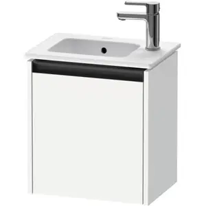 Duravit, Meuble sous-lavabo, Meuble sous-lavabo Ketho.2 410x440x292mm Arrêt de porte à gauche blanc mat (41 x 29.20 x 44 cm)