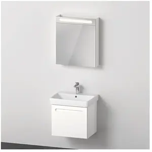 Duravit, Ensemble de meubles de salle de bain, No.1 Ensemble de meubles 600, comprenant lavabo 600, meuble sous-lavabo, armoire de toilette