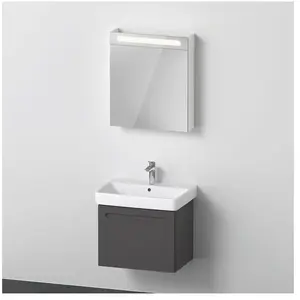 Duravit, Ensemble de meubles de salle de bain, No.1 Ensemble de meubles 650, comprenant lavabo, meuble sous-lavabo, armoire de toilette ave
