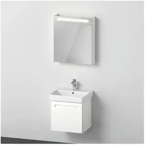 Duravit, Ensemble de meubles de salle de bain, No.1 Ensemble de meubles 550, incl. lavabo, meuble sous-lavabo, armoire de toilette avec cha