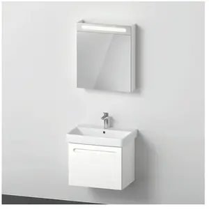 Duravit, Ensemble de meubles de salle de bain, No.1 Ensemble de meubles 650, incl. lavabo, meuble sous-lavabo, armoire de toilette avec cha