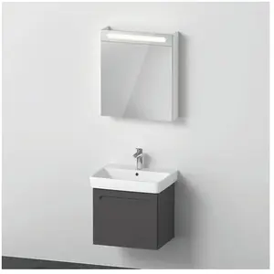 Duravit, Ensemble de meubles de salle de bain, No.1 Ensemble de meubles 600, incl. lavabo, meuble sous-lavabo, armoire de toilette avec cha