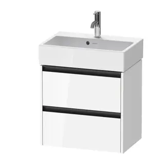 Duravit, Armoire de salle de bain, Meuble sous-lavabo Ketho.2 584x549x390mm blanc brillant (58.40 x 39 x 54.90 cm)
