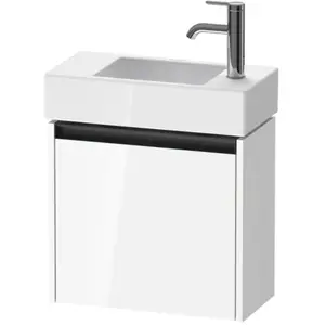 Duravit, Meuble sous-lavabo, Meuble sous-lavabo Ketho.2 484x440x238mm Porte à gauche blanc brillant (48.40 x 23.80 x 44 cm)
