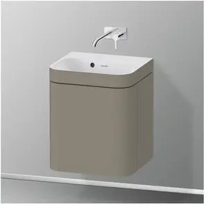 Duravit, Ensemble de meubles de salle de bain, Happy D.2 Plus c-bonded Set suspendu, 400x360mm, 1 porte, charnières à droite, sans percement pour