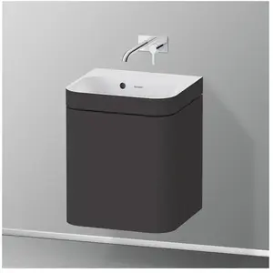 Duravit, Ensemble de meubles de salle de bain, Happy D.2 Plus c-bonded Set suspendu, 400x360mm, 1 porte, charnières à droite, sans percement pour