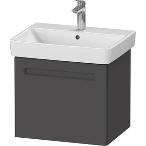 Duravit, Meuble sous-lavabo, No.1 bâti-support pour lavabo, 1 tiroir, 540x426x478mm, avec découpe siphon, tiroir intér (54 x 42.60 x 47.80 cm)