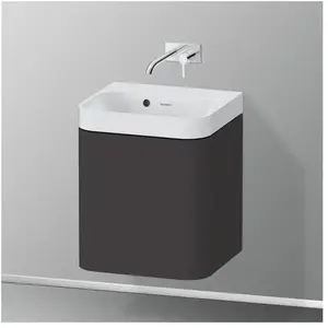 Duravit, Ensemble de meubles de salle de bain, Happy D.2 Plus c-shaped Set suspendu, 400x360mm, 1 porte, charnières à droite, sans trou pour