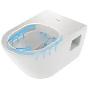 Duravit, Cuvette toilettes + bidet, WC suspendu à chasse d'eau profond... pas cher