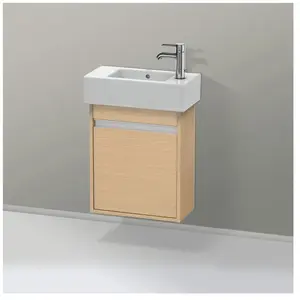 Duravit, Meuble sous-lavabo, Ketho bâti-support de lavabo suspendu, 450x550x225 mm, 1 porte, charnières à gauche, pour lave-mains (45 x 55 x 22.50 cm)