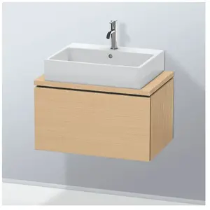 Duravit, Meuble sous-lavabo, L-Cube Meuble sous-lavabo pour console, Compact, suspendu, 1 tiroir, 720x400x477mm, LC580103030 (72 x 47.70 x 40 cm)