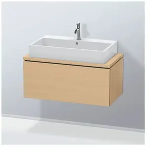 Duravit, Meuble sous-lavabo, L-Cube Meuble sous-lavabo pour console, Compact, suspendu, 1 tiroir, 920x400x477mm, LC580303030 (92 x 47.70 x 40 cm)