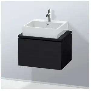 Duravit, Meuble sous-lavabo, L-Cube Meuble sous-lavabo pour console, Compact, suspendu, 1 tiroir, 620x400x477mm, LC580001616 (62 x 40 x 47.70 cm) pas cher