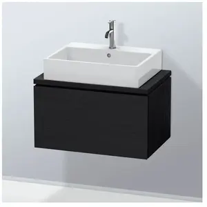 Duravit, Meuble sous-lavabo, L-Cube Meuble sous-lavabo pour console, Compact, suspendu, 1 tiroir, 720x400x477mm, LC580101616 (72 x 47.70 x 40 cm) pas cher
