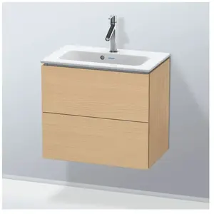 Duravit, Meuble sous-lavabo, L-Cube bâti-support lavabo suspendu, Compact, 2 tiroirs, 620x550x391mm, LC625603030, LC625603030 (62 x 39.10 x 55 cm)