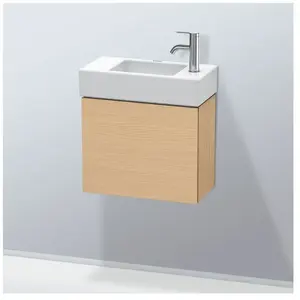 Duravit, Meuble sous-lavabo, L-Cube Meuble sous-lavabo suspendu, 1 porte, charnière à gauche, 480x400x240mm, LC6246L3030 (48 x 24 x 40 cm)