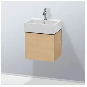 Duravit, Meuble sous-lavabo, L-Cube Meuble sous-lavabo suspendu, 1 porte, charnière à gauche, 434x400x341mm, LC6245L3030 (43.40 x 34.10 x 40 cm)