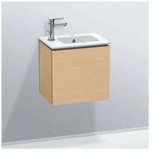 Duravit, Meuble sous-lavabo, L-Cube Meuble sous-lavabo suspendu, 1 portes, charnière à droite, 420x400x294mm, LC6272R3030 (42 x 29.40 x 40 cm)