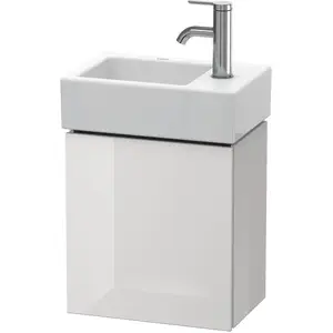 Duravit, Meuble sous-lavabo, L-Cube Meuble sous-lavabo suspendu, 1 porte, charnière à gauche, 364x400x241mm, LC6293L3030 (36.40 x 24.10 x 40 cm)
