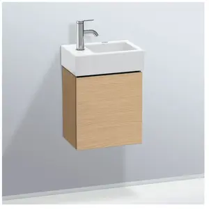 Duravit, Meuble sous-lavabo, L-Cube Meuble sous-lavabo suspendu, 1 porte, charnière à droite, 364x400x241mm, LC6293R3030 (36.40 x 24.10 x 40 cm)