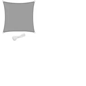 WOLTU Voiles dombragecarré 4x4m Respirante en HDPEProtection Solaire Anti 85% UV pour Jardin terrasse CampingGris Clair pas cher
