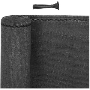 WOLTU Brise-Vue - Paravent extérieur Anthracite 1.2x6m - HDPE 180 g/m² - Contre le ventVendu parcdiscount